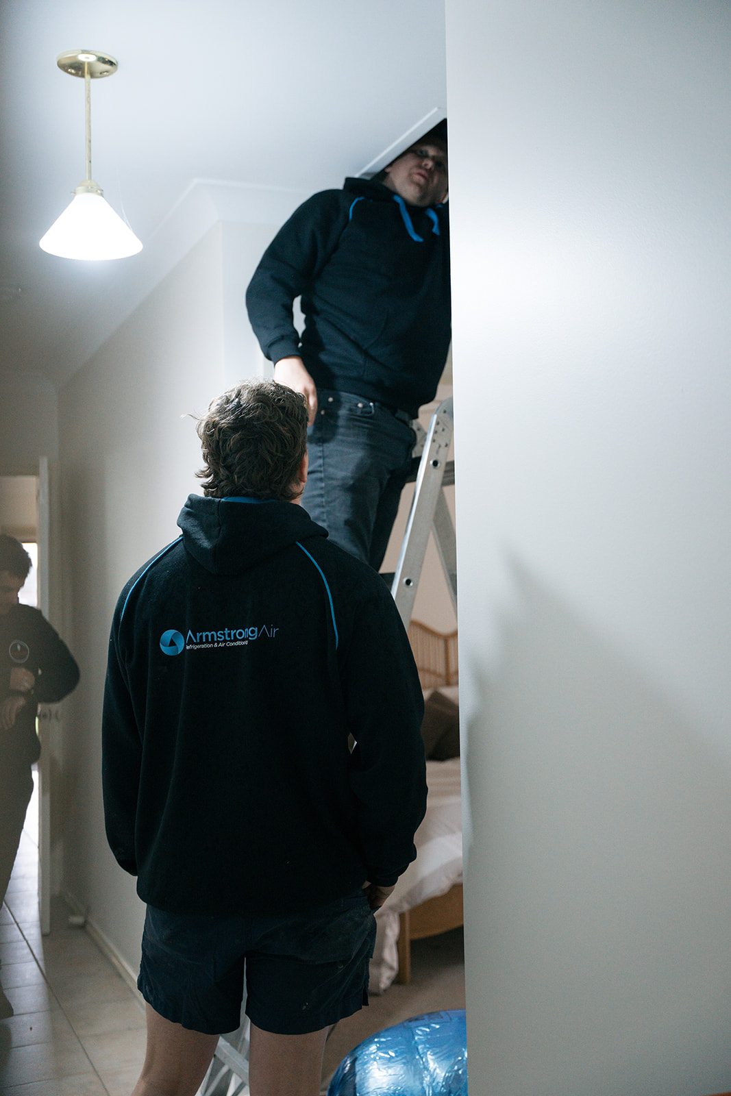 Wall split installation